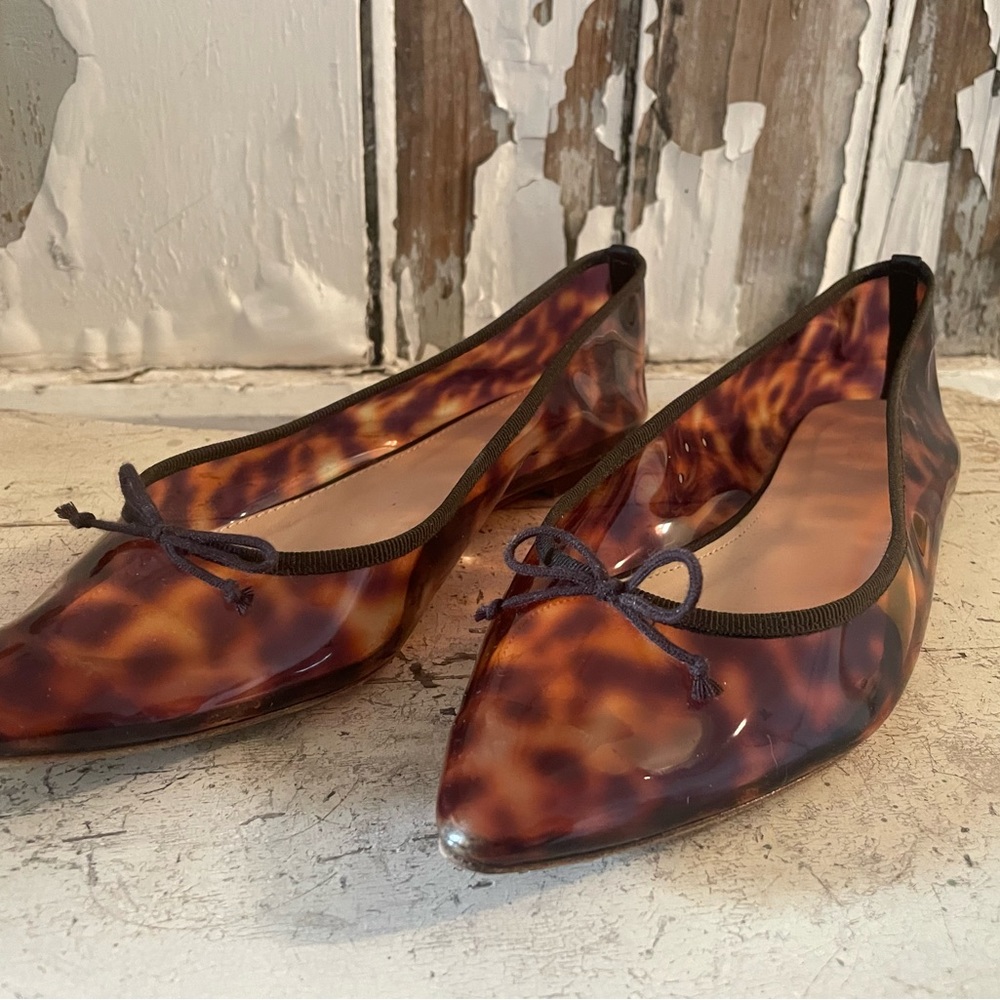 J. Crew Tortoiseshell Flats, Size 7.5